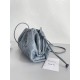 Bottega Veneta Mini Pouch with Strap in Thunder Intrecciato Lambskin