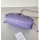 Bottega Veneta Mini Pouch with Strap in Wisteria Intrecciato Lambskin