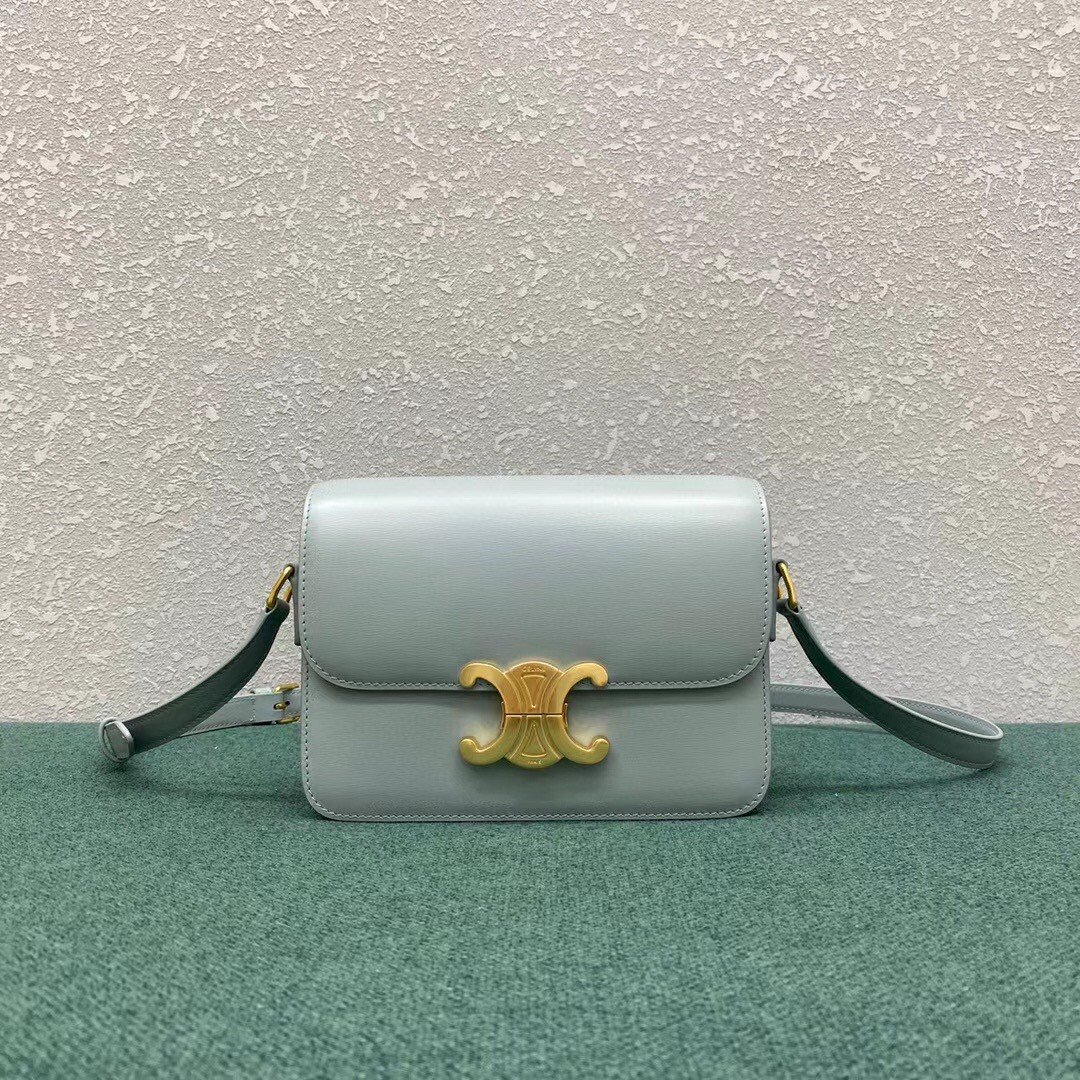 Celine Triomphe Teen Bag In Mineral Leather