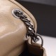 Saint Laurent Niki Medium Chain Bag In Beige Crinkled Leather