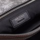 Saint Laurent Niki Medium Chain Bag In Dark Grey Crinkled Leather