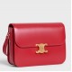 Celine Triomphe Large Bag In Red Calfskin