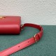 Celine Triomphe Large Bag In Red Calfskin