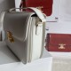 Celine Triomphe Large Bag In White Calfskin