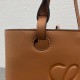 Loewe Anagram Small Tote In Brown Classic Calfskin