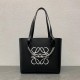 Loewe Anagram Small Tote In Noir Classic Calfskin