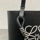 Loewe Anagram Small Tote In Noir Classic Calfskin