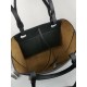 Loewe Anagram Small Tote In Black Grained Calfskin