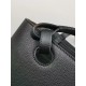 Loewe Anagram Small Tote In Black Grained Calfskin