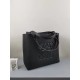 Loewe Anagram Small Tote In Black Grained Calfskin