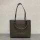 Loewe Anagram Small Tote In Taupe Grained Calfskin