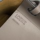 Loewe Anagram Small Tote In Taupe Grained Calfskin