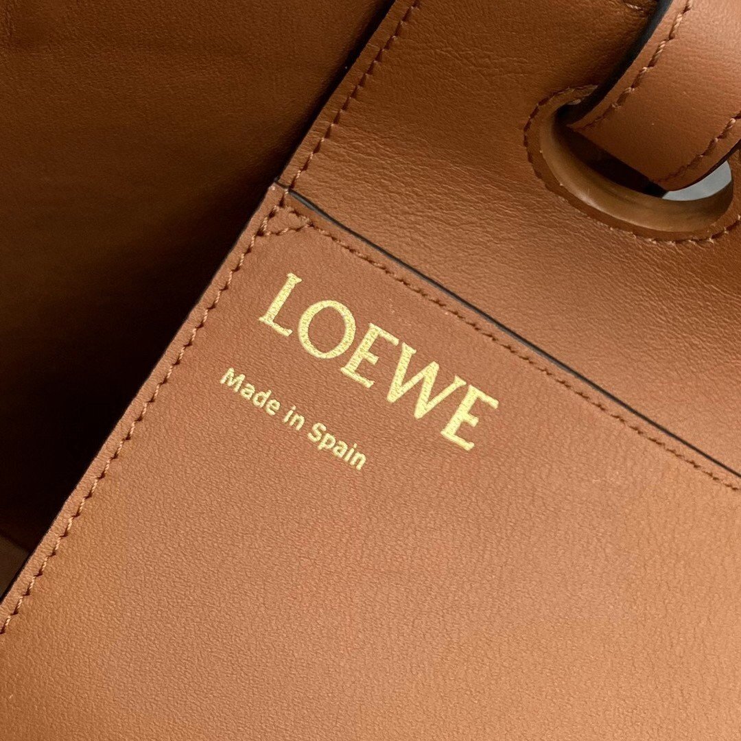 Loewe Anagram Small Tote In Jacquard and Calfskin