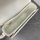 Celine Triomphe Teen Bag In White Leather