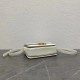 Celine Triomphe Teen Bag In White Leather