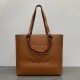 Loewe Anagram Medium Tote Bag In Brown Calfskin