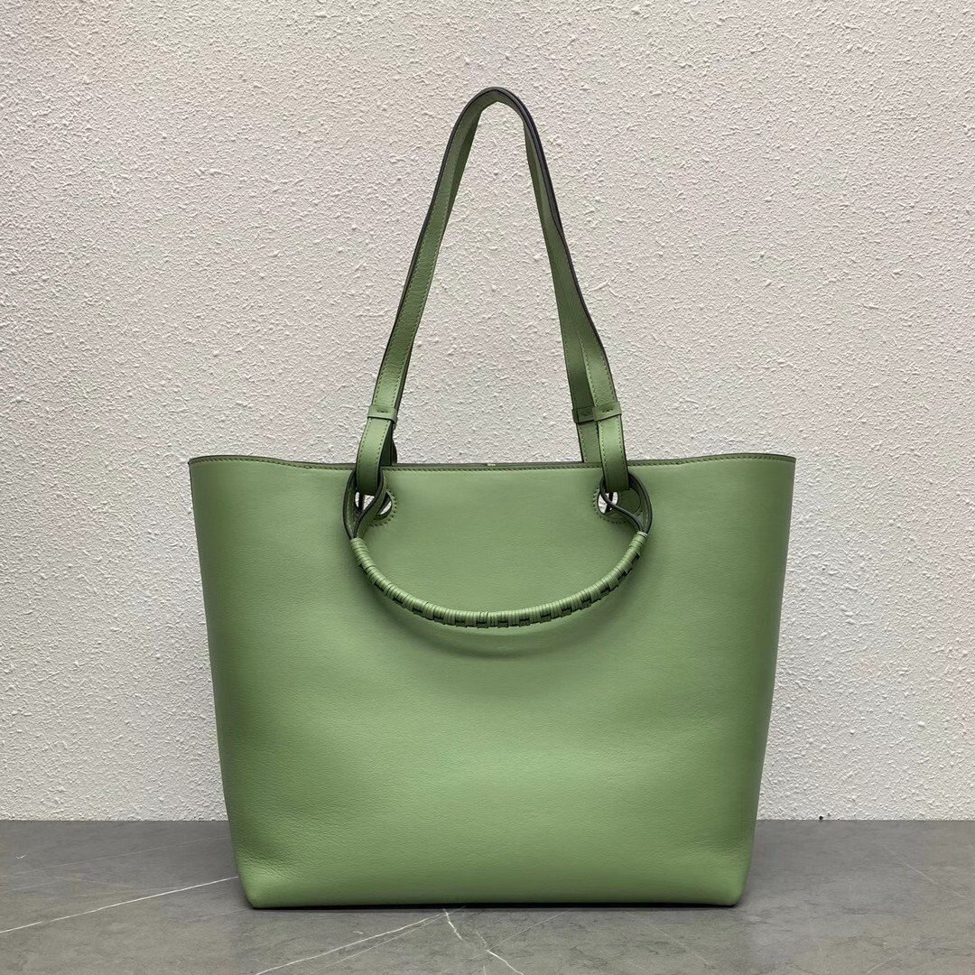 Loewe Anagram Medium Tote Bag In Rosemary Calfskin