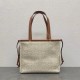 Loewe Cushion Small Tote In Beige Anagram Jacquard