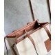 Loewe Cushion Medium Tote In Canvas and Calfskin