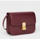 Celine Classic Box Medium Bag In Bordeaux Box Calfskin