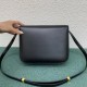 Celine Classic Box Medium Bag In Black Box Calfskin