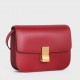 Celine Classic Box Medium Bag In Red Box Calfskin