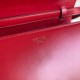 Celine Classic Box Medium Bag In Red Box Calfskin