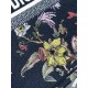 Dior Large Book Tote Bag In Black Jardin Botanique Embroidery