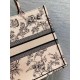 Dior Large Book Tote Bag In Powder Pink Jardin Botanique Embroidery