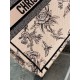 Dior Large Book Tote Bag In Powder Pink Jardin Botanique Embroidery