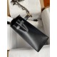 Hermes Kelly Sellier 32 Handmade Bag In Black Box Calfskin