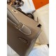 Hermes Kelly Retourne 32 Handmade Bag In Taupe Clemence Leather