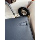 Hermes Kelly Sellier 32 Handmade Bag In Blue Indigo Epsom Calfskin