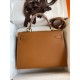 Hermes Kelly Sellier 32 Handmade Bag In Gold Epsom Calfskin