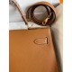 Hermes Kelly Sellier 32 Handmade Bag In Gold Epsom Calfskin