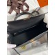 Hermes Kelly Sellier 32 Handmade Bag In Black Epsom Calfskin