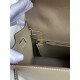 Hermes Kelly Sellier 32 Handmade Bag In Taupe Epsom Calfskin