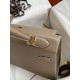 Hermes Kelly Sellier 32 Handmade Bag In Taupe Epsom Calfskin