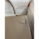 Hermes Kelly Sellier 32 Handmade Bag In Taupe Epsom Calfskin