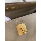 Hermes Kelly Sellier 32 Handmade Bag In Taupe Epsom Calfskin