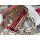 Dior Lady D-Lite Medium Bag In Multicolor Butterfly Embroidery