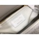 Dior Lady D-Lite Medium Bag In White Macrocannage Technical Fabric