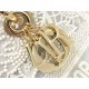 Dior Lady D-Lite Medium Bag in Embroidery with Macrame Effect