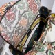 Dior Lady D-Lite Medium Bag In Yellow Dior Paisley Embroidery