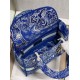 Dior Lady D-Lite Medium Bag In Fluorescent Blue Toile de Jouy Reverse Embroidery