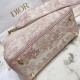 Dior Lady D-Lite Medium Bag In Pink Toile de Jouy Embroidery