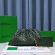 Bottega Veneta Large Pouch Clutch Bag In Raintree Intrecciato Lambskin