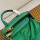 Prada Mini Galleria Bag In Green Saffiano Leather