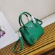 Prada Mini Galleria Bag In Green Saffiano Leather