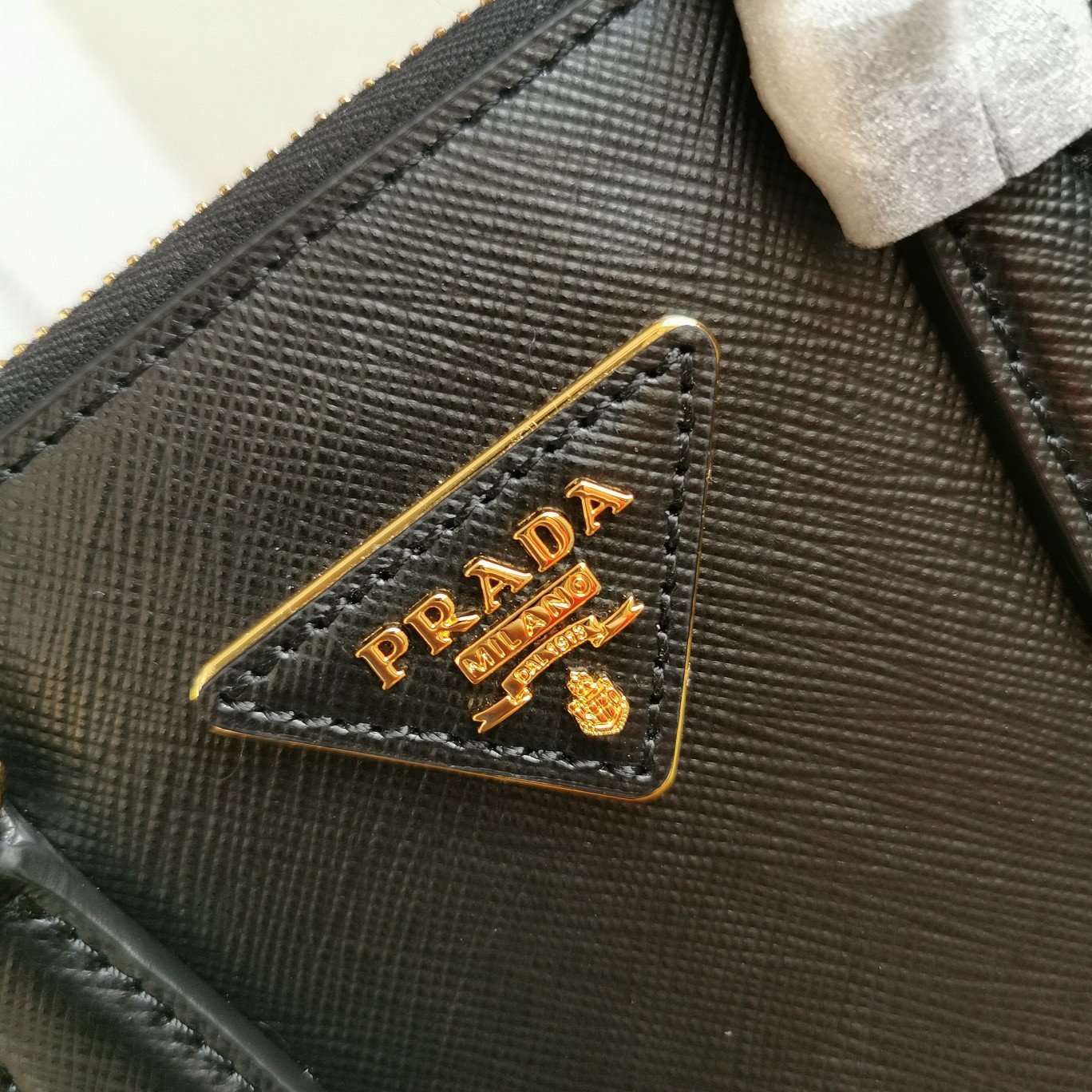 Prada Mini Galleria Bag In Black Saffiano Leather